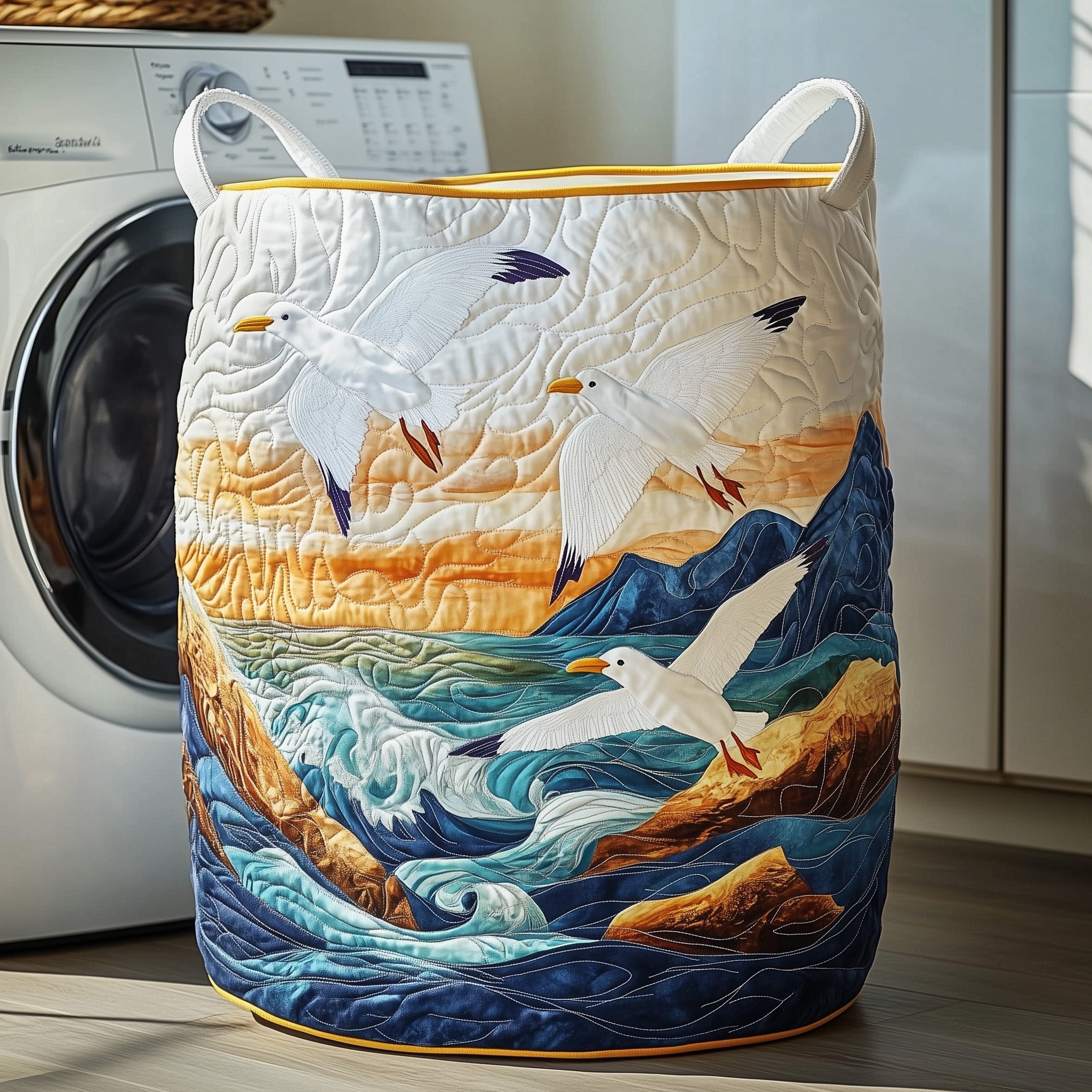 Wings of Peace Quilted Laundry Basket Family Xmas Present Ideas
