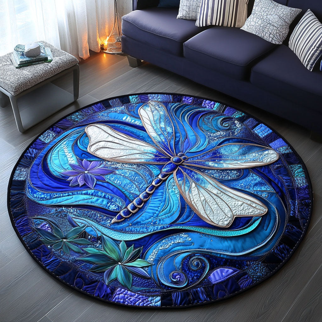 Wings of Quilted Round Mat Foyer Christmas Decor Dragonfly Gift Ideas