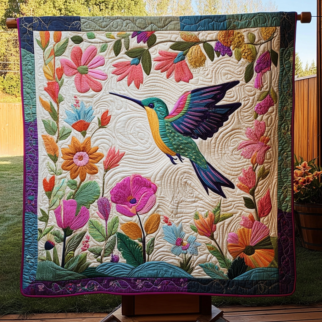 Wings of Serenity Quilted Blanket Gift Ideas For Bird Lovers