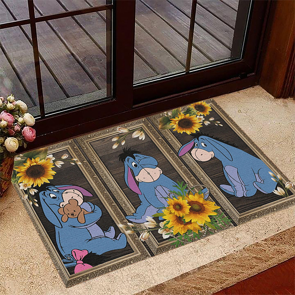 Winnie The Pooh Doormat Sunflower Eeyore Cute Winnie The Pooh Eeyore Gifts For Adults