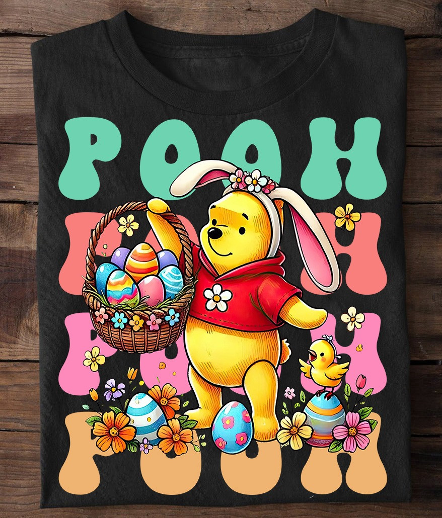 Winnie The Pooh Easter T-Shirt Cute Happy Easter Day Shirt Gifts For Her