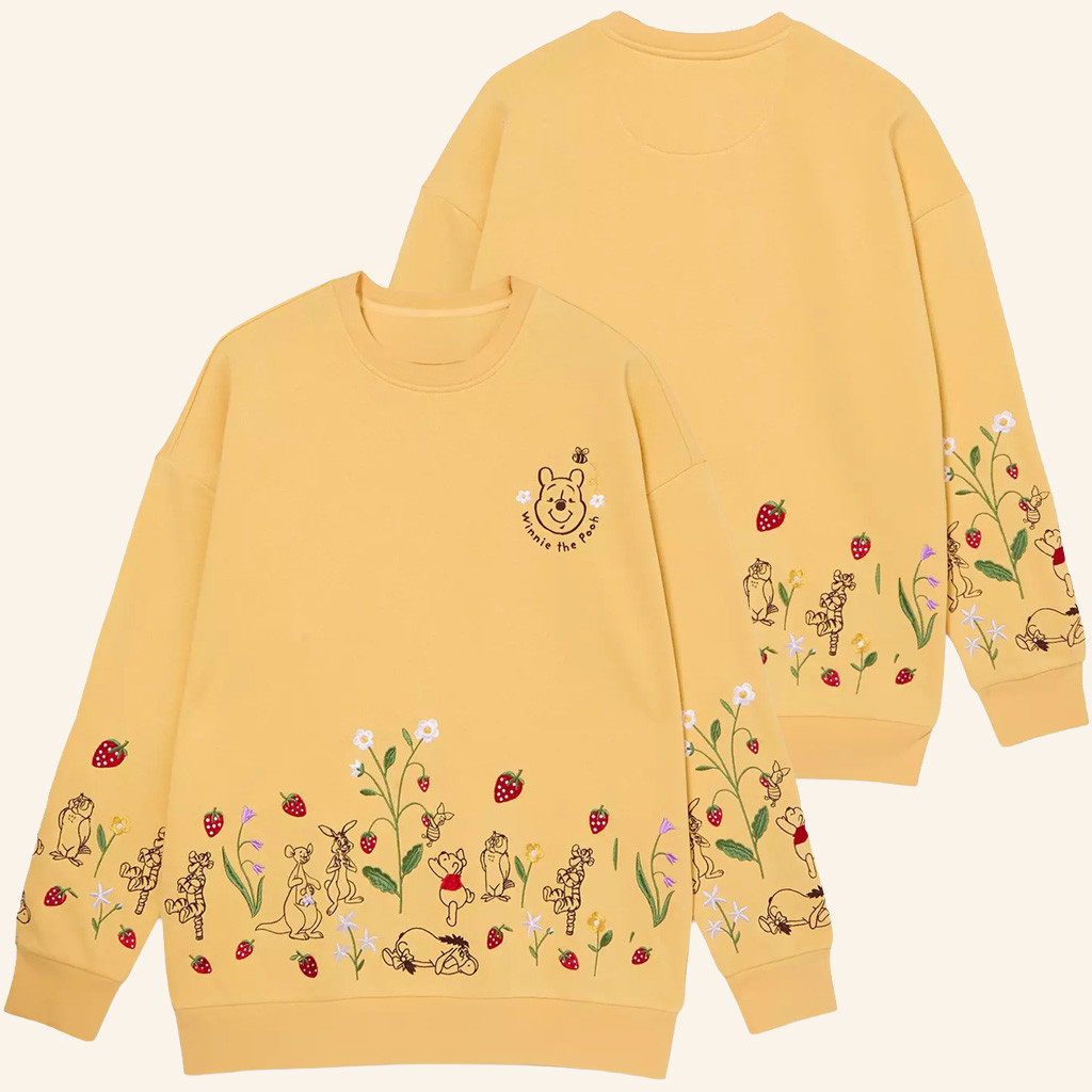 Winnie The Pooh Merch Winnie The Pooh Strawberry Sweatshirt Best Gifts For Sisters