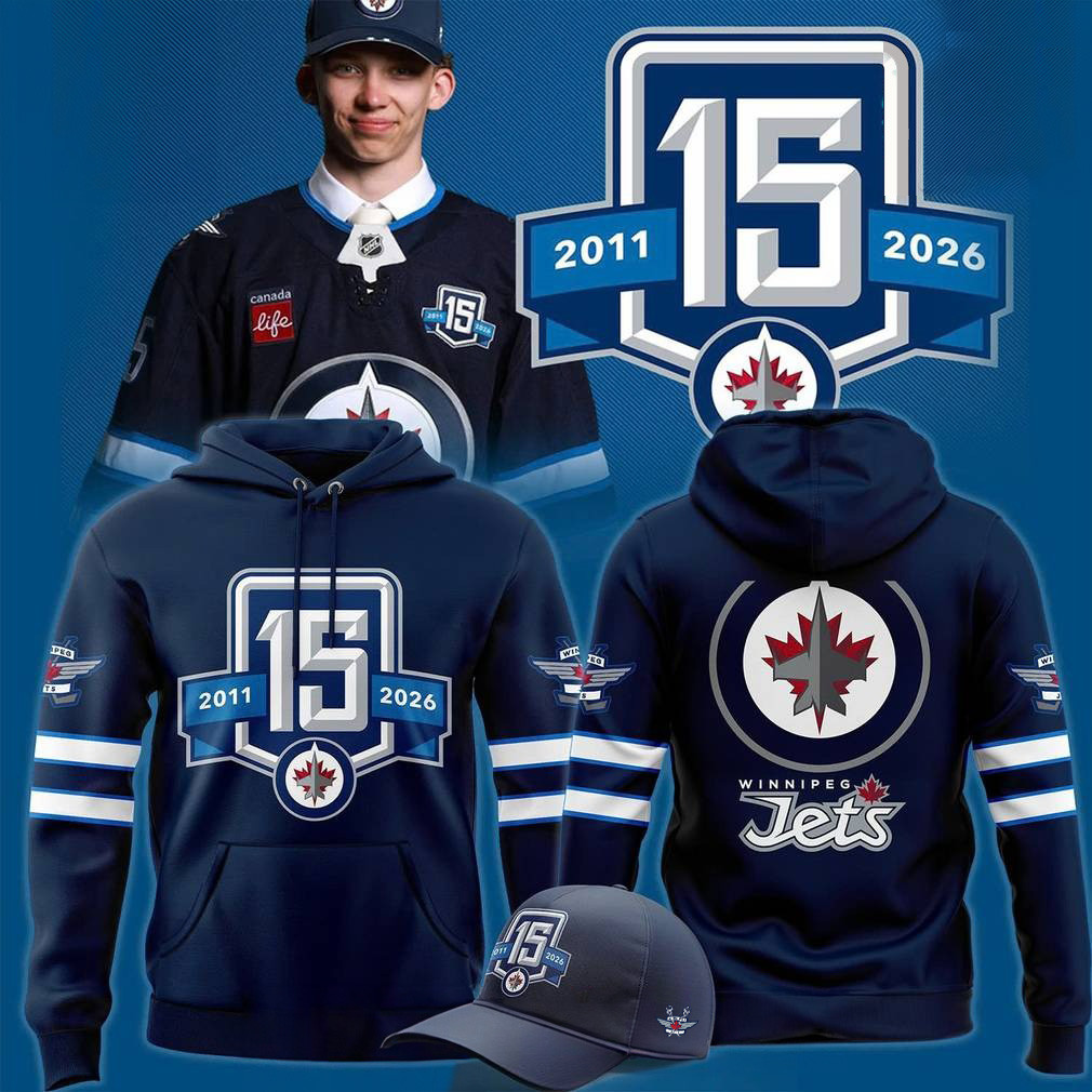 Winnipeg Jets 15th Anniversary Special Hoodie Gift Ideas For Hockey Lovers