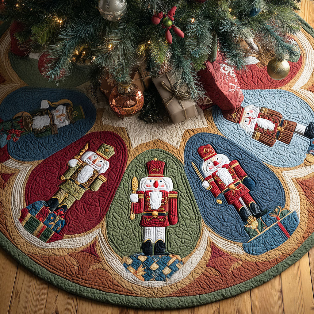 Winter Ballet Christmas Quilted Tree Skirt Perfect Quilted Tree Skirt for a Magical Christmas