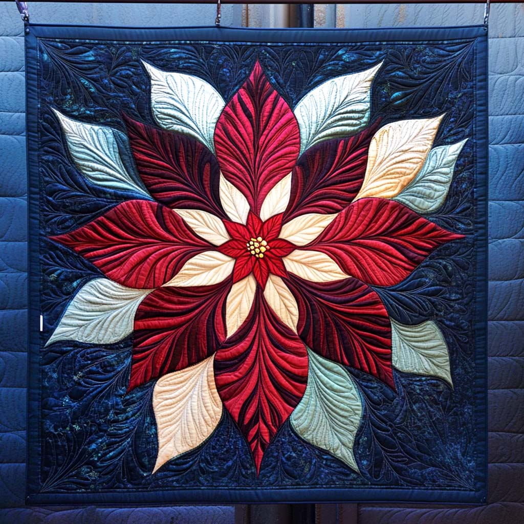 Winter Bloom Quilted Bkanket Christmas Gifts For Grandparents