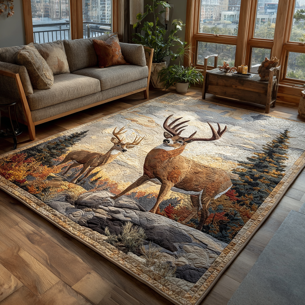 Winter Deer Area Rug Home Entrance Decor Ideas Presents For Deer Hunters