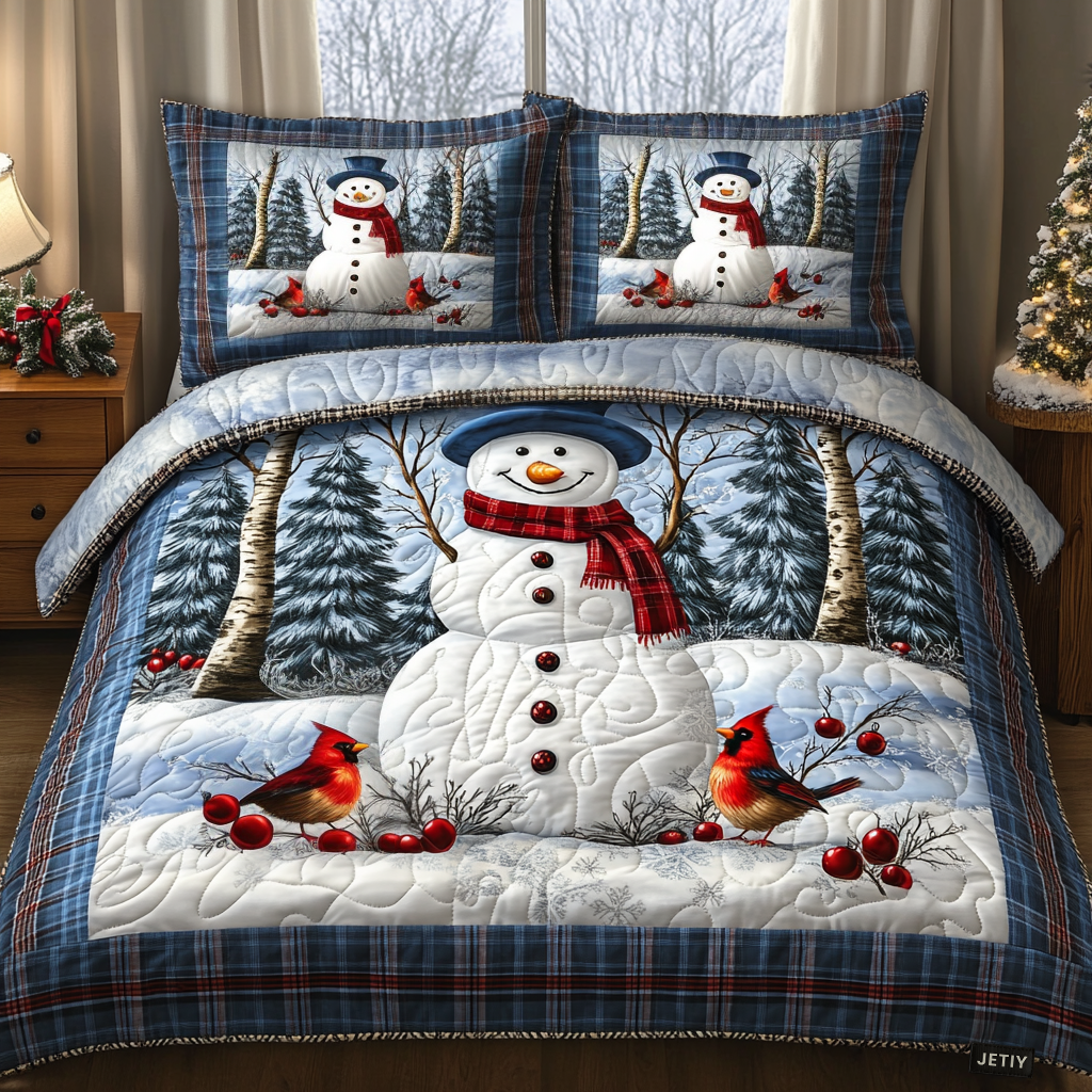 Winter Glow Quilt Bedding Set King Size Twin Duvet Covers Brother In Law Gifts For Christmas