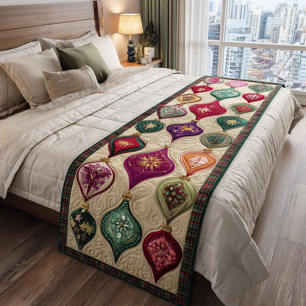 Winter Glow Quilted Bed Runner Christmas Bedroom Ideas Christmas Gift Ideas 2025