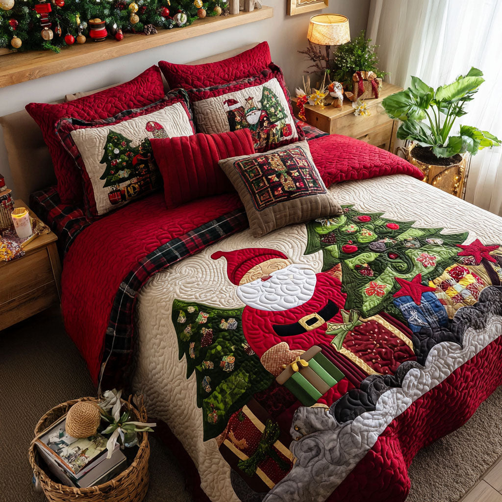 Winter Glow Quilted Bedding Set Exclusive Bedding Gift Set for Luxury Sleep