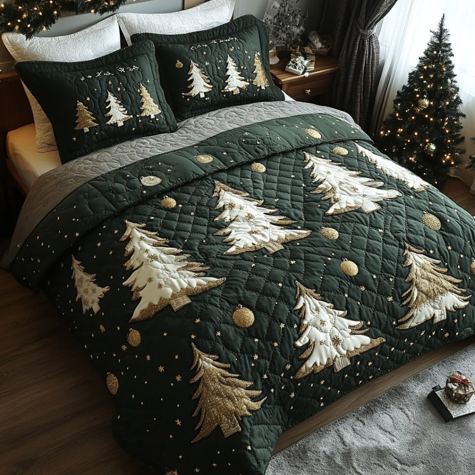 Winter Glow Quilted Bedding Set Xmas Duvet Sets Family Xmas Ideas