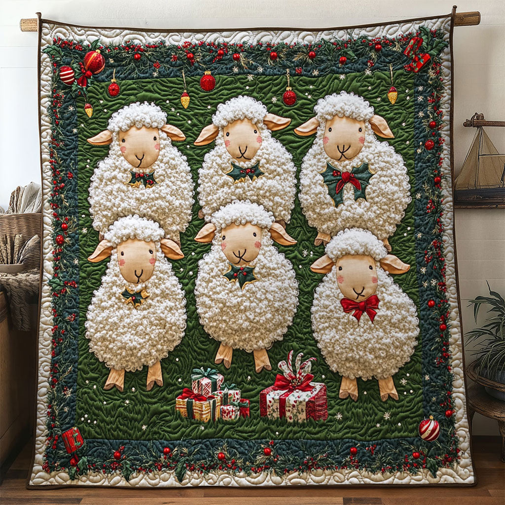 Winter Heart Sheep Quilt Blanket Sofa Throws Son To Mother Christmas Gifts