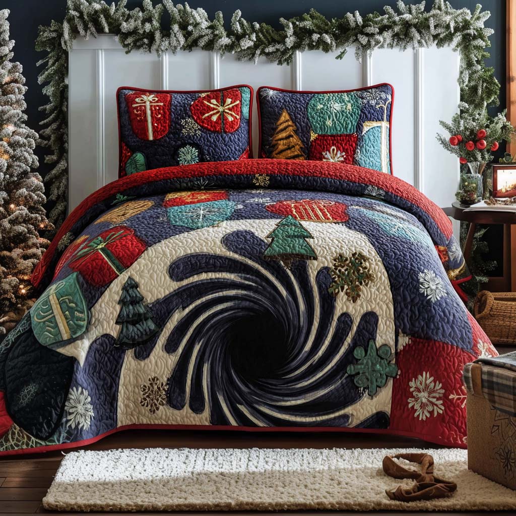Winter Hearth Quilted Bedding Set Perfect Bedding Gift Set for Family and Friends