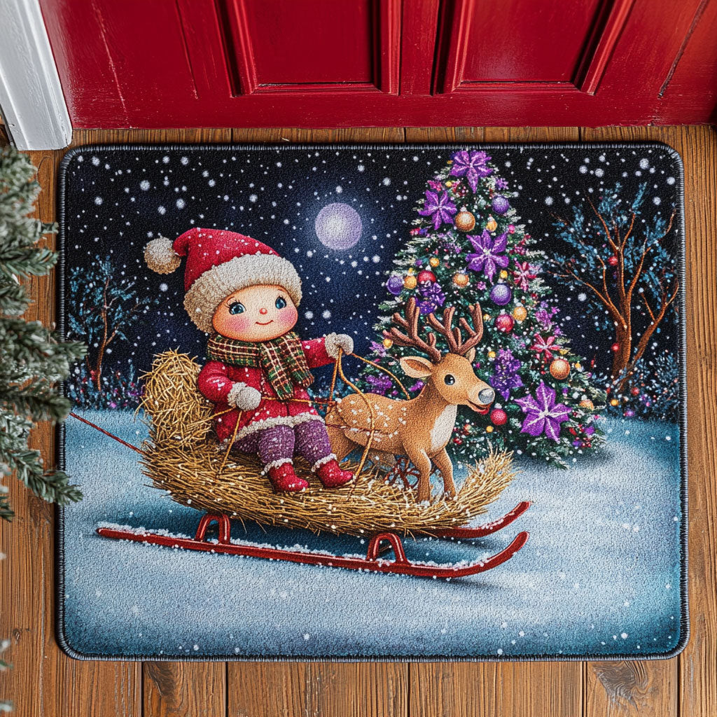 Winter Joy Doormat Blanket Perfect Gift For Friends and Family on Christmas Day