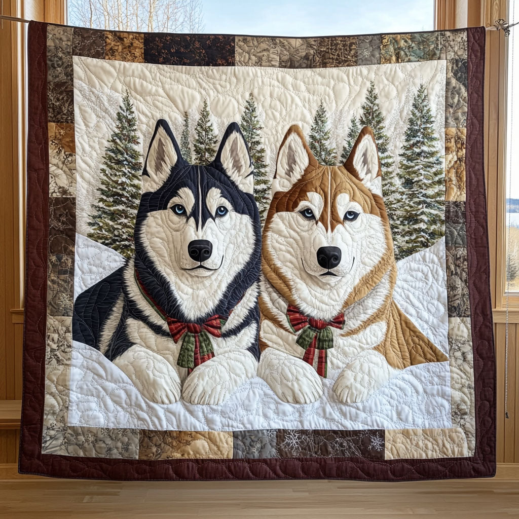 Winter Loyalty Quilt Beautiful Printed Quilt Blanket for Home Aesthetics