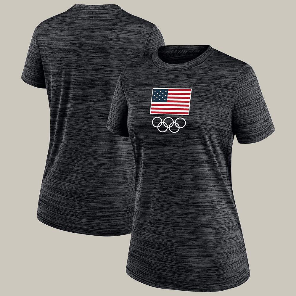 Winter Olympics Merch 2026 American Flag Art T-Shirt Team USA Fan Present