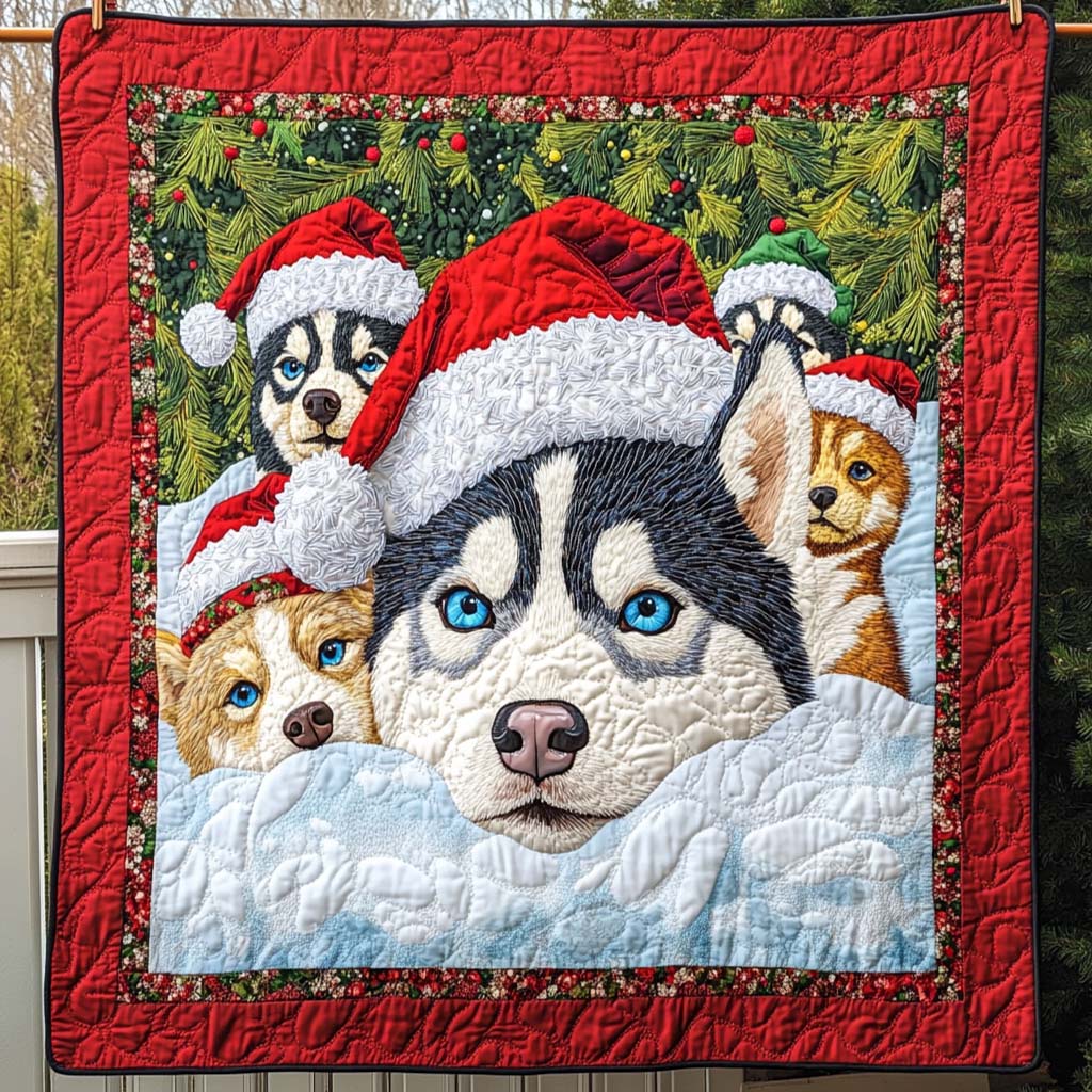 Winter Pack Quilted Blanket Presents For Dog Lovers