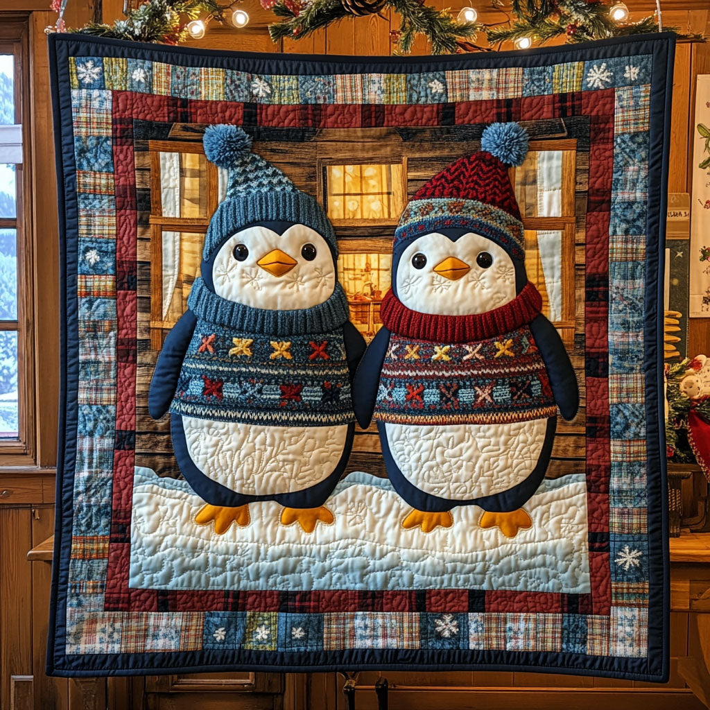 Winter Pair Quilted Blanket Queen Size Blanket Sister In Christ Gifts