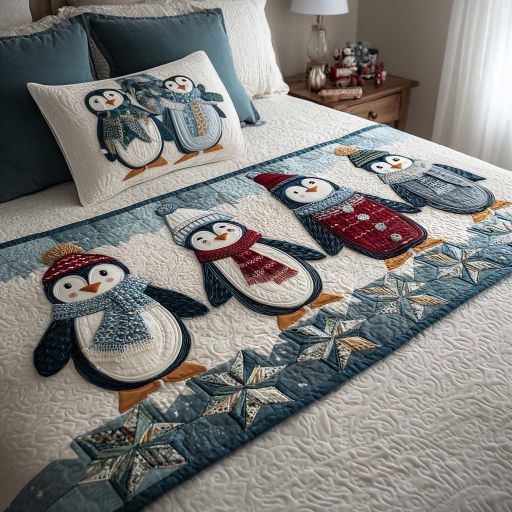 Winter Parade Quilted Bed Runner Christmas Bedroom Ideas Family Xmas Presents