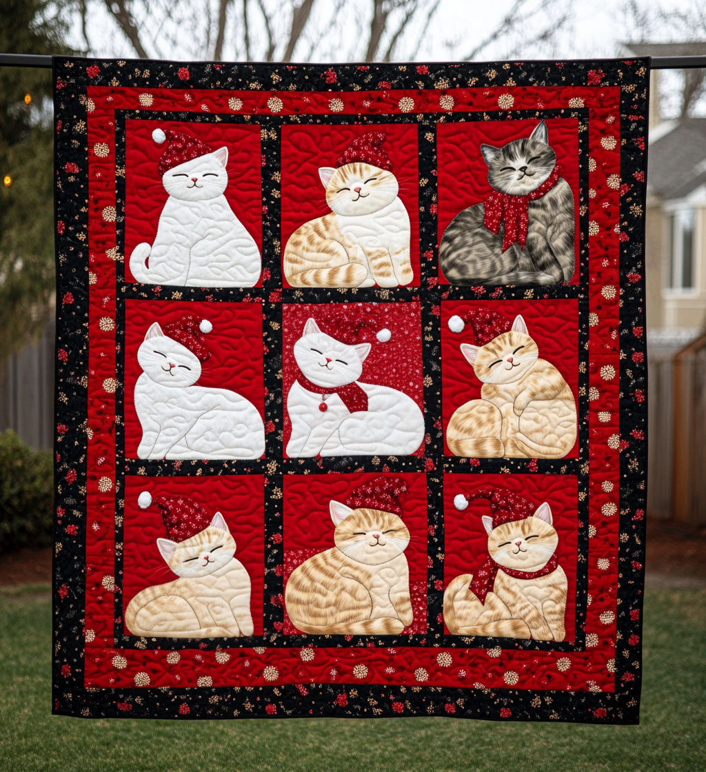 Winter Paws Quilted Blanket Cute Blankets For Her