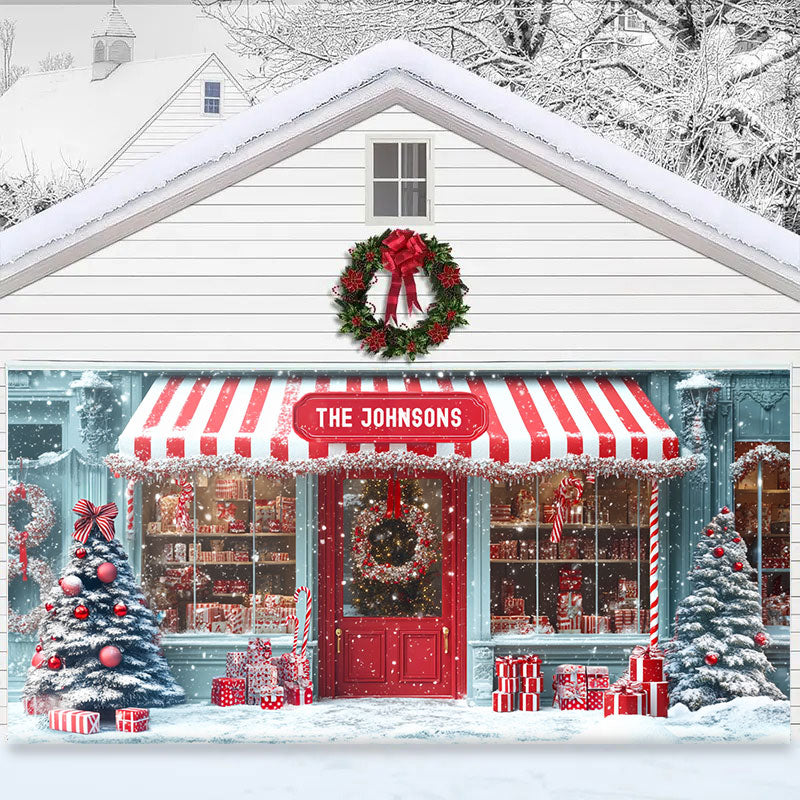 Winter Shop Christmas Garage Door Banner Home Decor Christmas Gift For Girlfriend