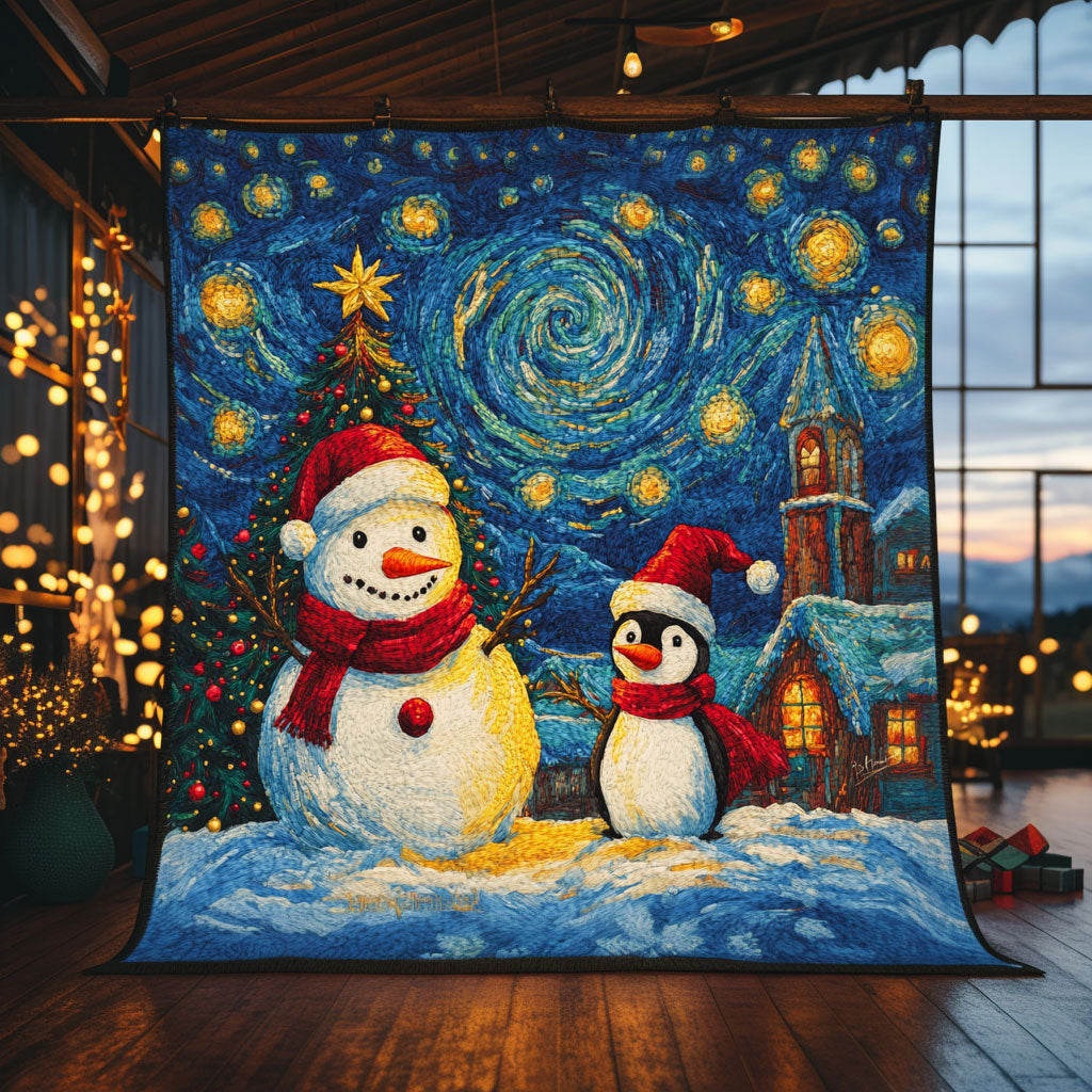 Winter Snowman Quilt Blanket Christmas Throws Xmas Gifts For Grandma
