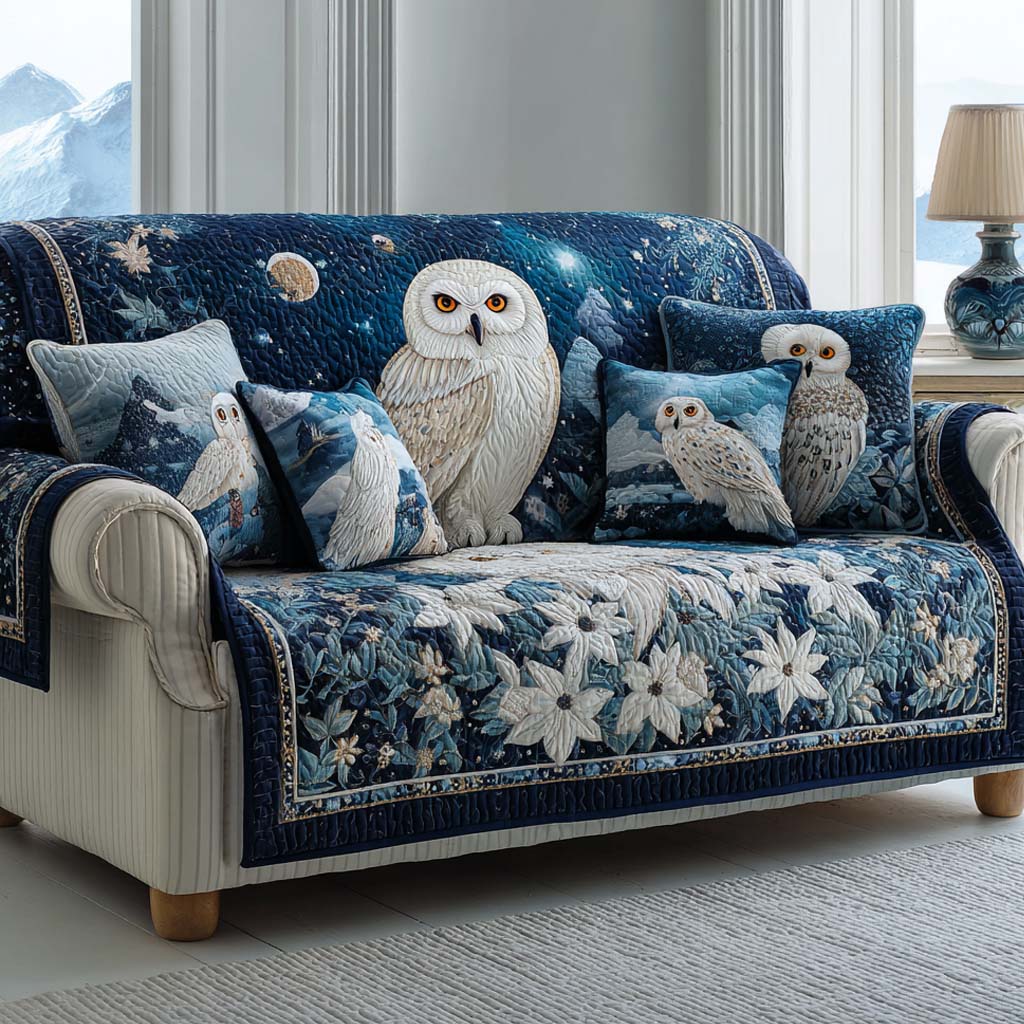 Winter Song Quilted Sofa Cover Sofa And Loveseat Covers Christmas Gifts For Coworkers