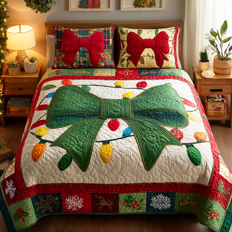 Winter Spark Quilted Bedding Set Xmas Duvet Sets Christmas Gifts For Employees