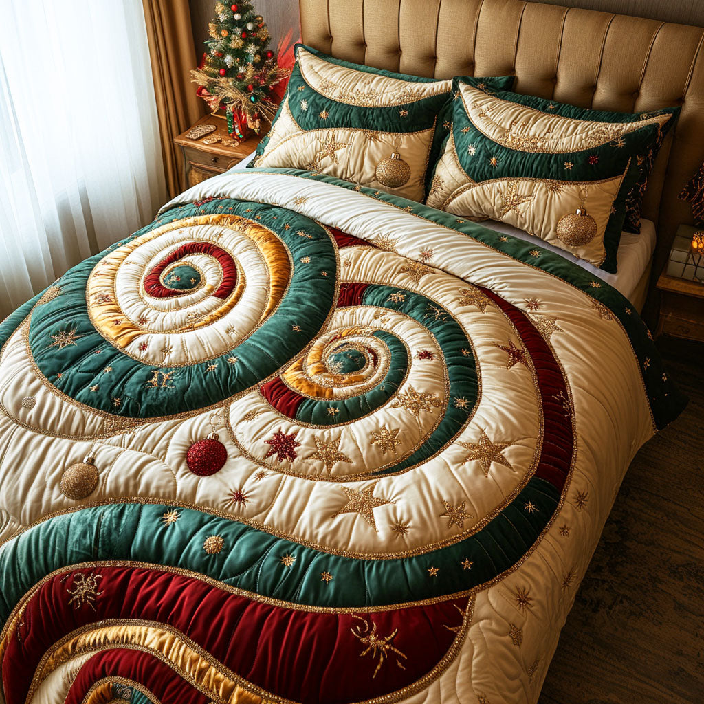 Winter Spark Quilted Bedding Set Xmas Duvet Sets Gifts To Get Your Mother In Law For Christmas