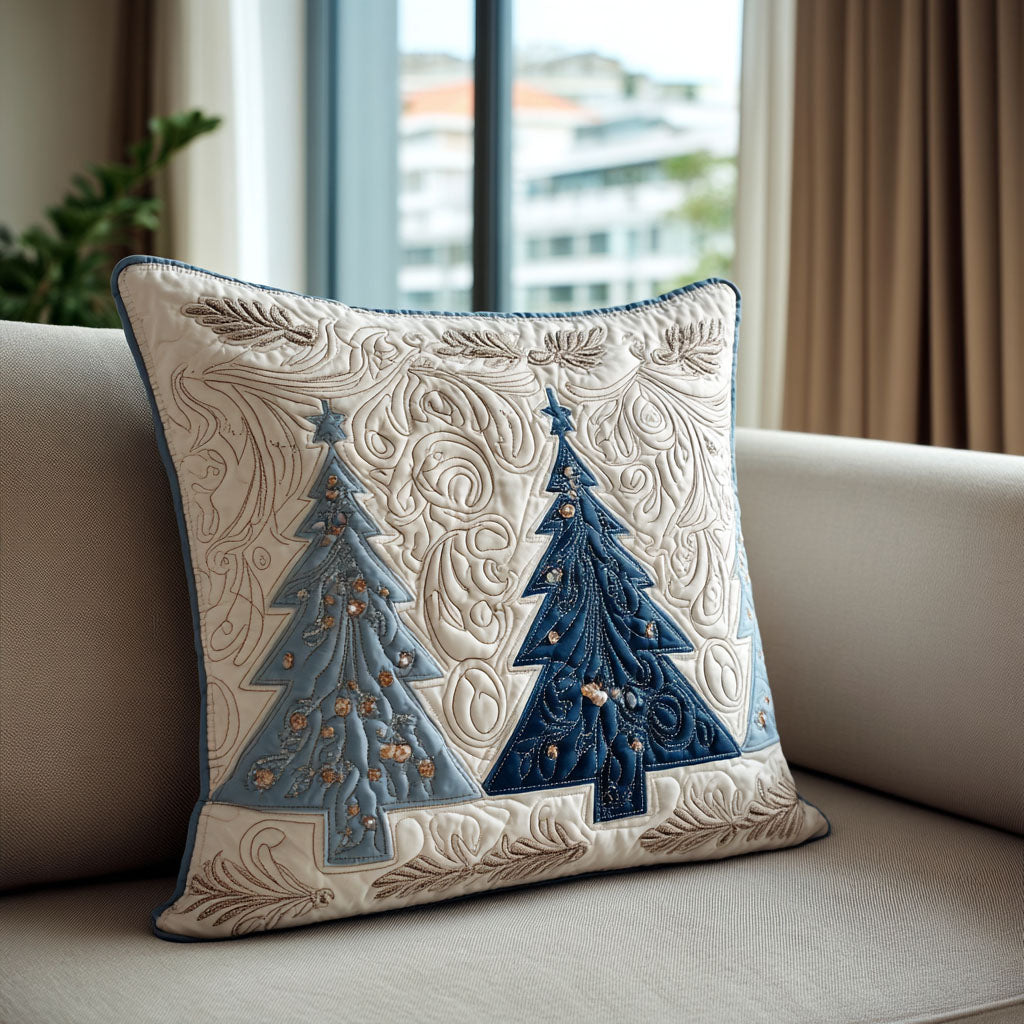 Winter Sparkle Quilted Pillow Case Best Christmas Pillow Covers Christmas Gifts For Wife