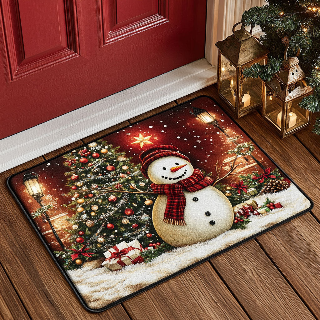 Winter Star Doormat Blanket Perfect Gift For Friends and Family on Christmas Day