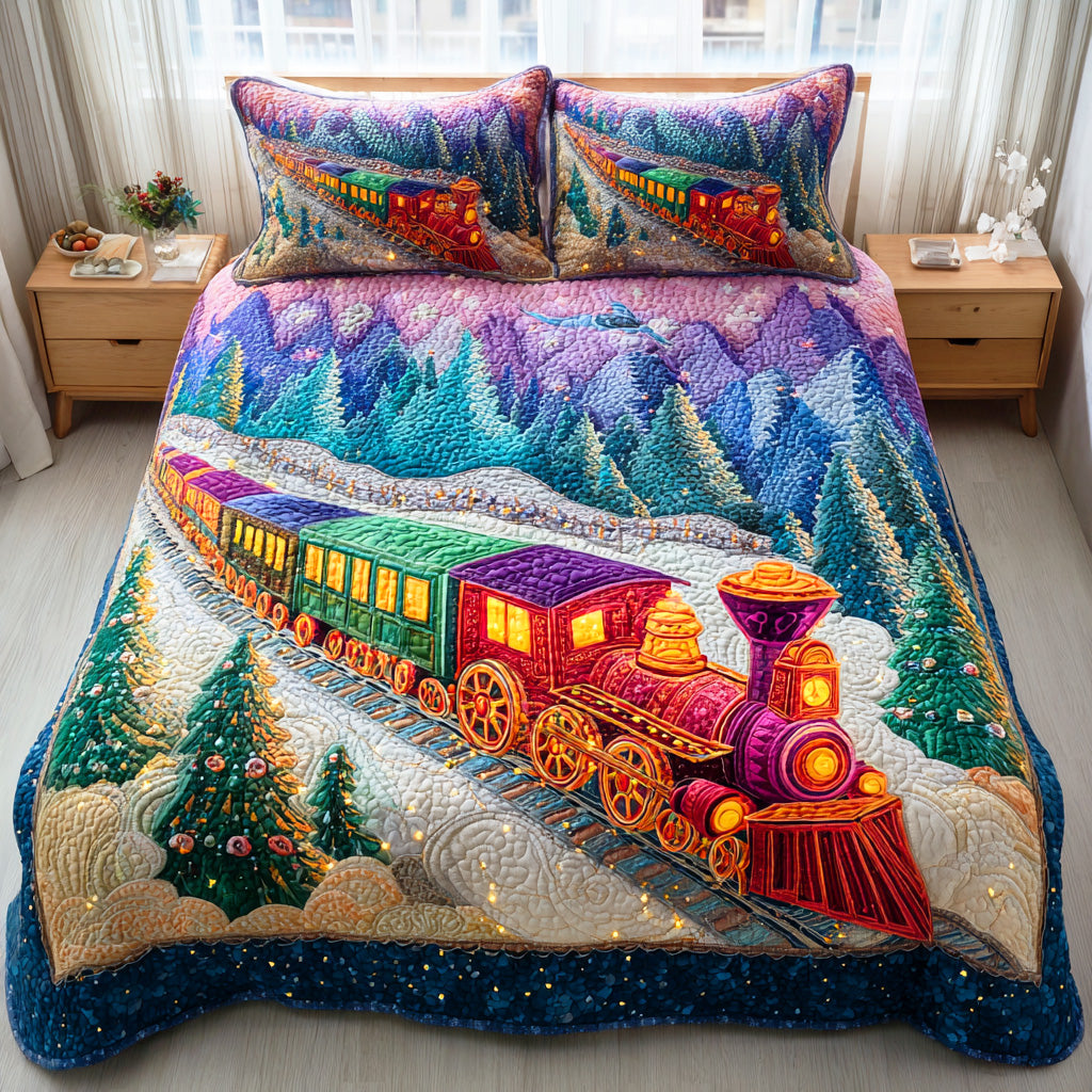 Winter Station Magic Quilted Bedding Set High-Quality Cotton Bedding Set for Deep Sleep