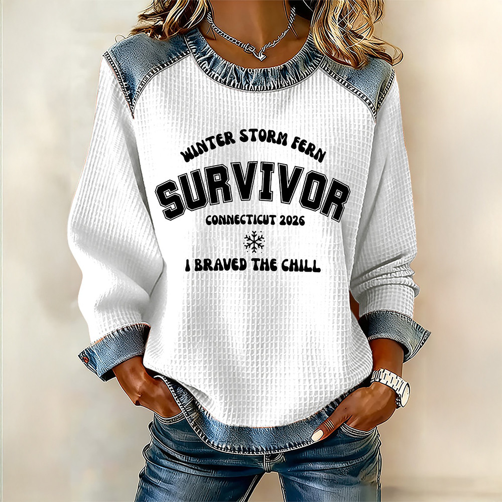 Winter Storm Fearn Survivor Connecticut 2026 Sweatshirt Patriotic Connecticut Sweatshirt Gift Ideas