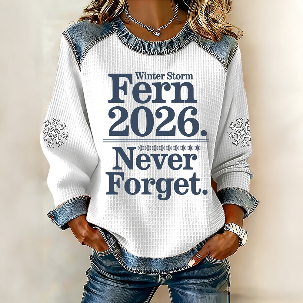 Winter Storm Fern Never Forget Sweatshirt Lineman Storm Chaser Apparel Unique Gift Ideas