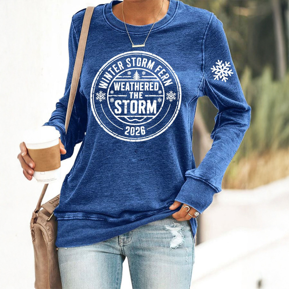 Winter Storm Fern Sweatshirt The Weather Channel Apparel Unique Gift For Mother