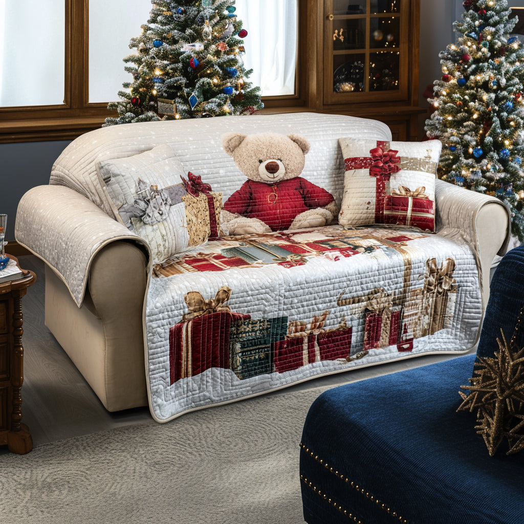 Winter Whimsy Quilted Sofa Cover Christmas Sofa Cover Christmas Ideas For Wife