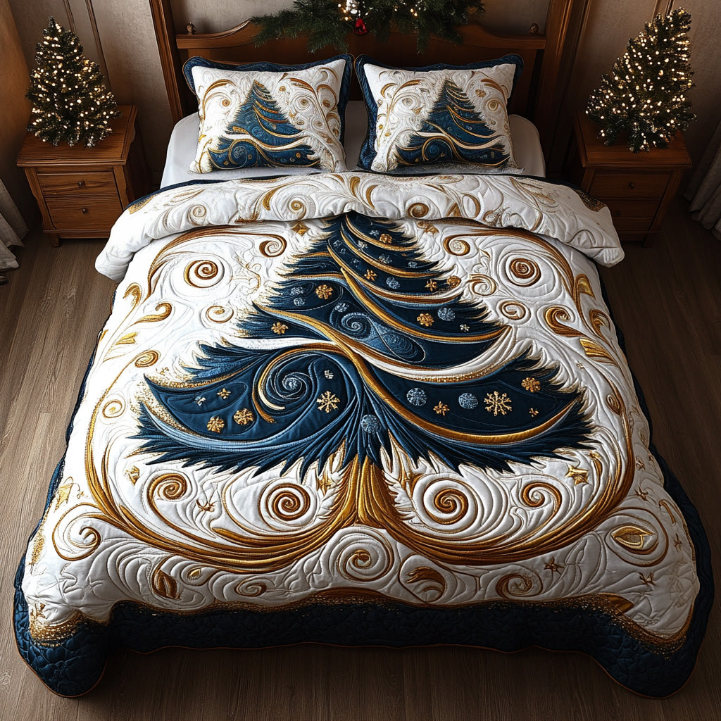 Winter Whirl Quilted Bedding Set Holiday Duvet Covers Christmas Ideas For Wife