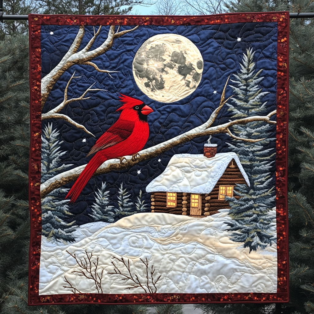 Winter Whisper Quilted Blanket Gift Ideas For Bird Lovers