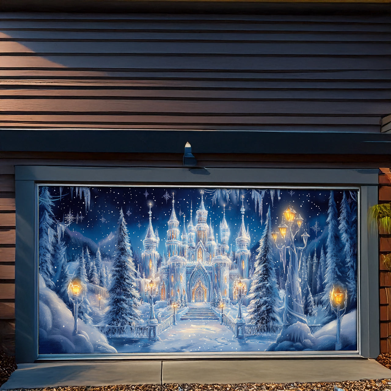 Winter Wonderland Castle Christmas Garage Door Banner Winter Decorations Christmas Ideas