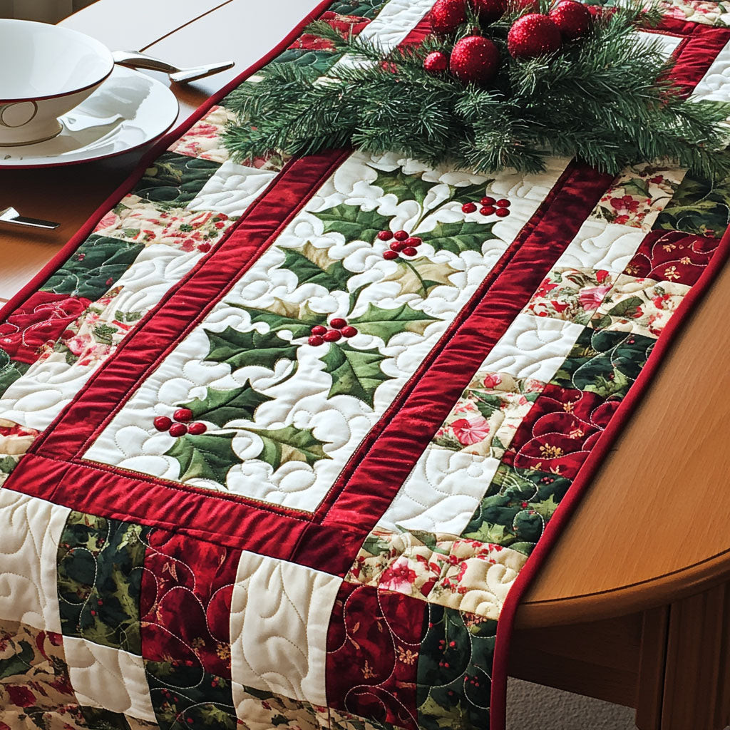 Winter Wonderland Dreams Quilted Table Runner Home Indoor Decor Christmas Gift Ideas