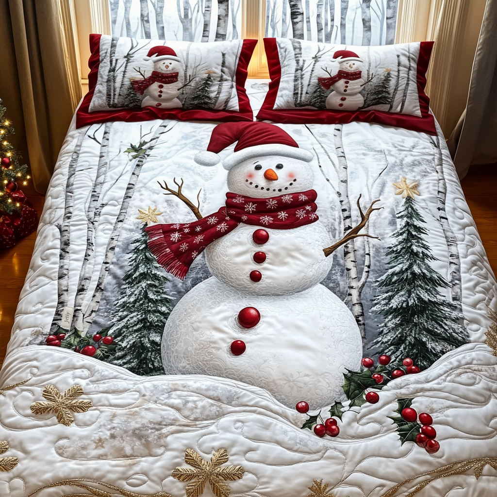 Winter Wonderland Quilted Bedding Set Best Bedding Sets Best Father's Day Gifts For Dad