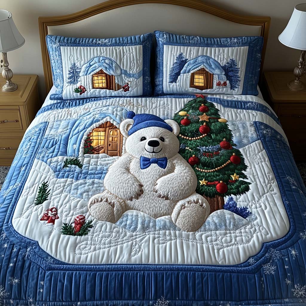 Winter Wonderland Quilted Bedding Set Best Bedding Sets Best Father's Day Gifts For Dad