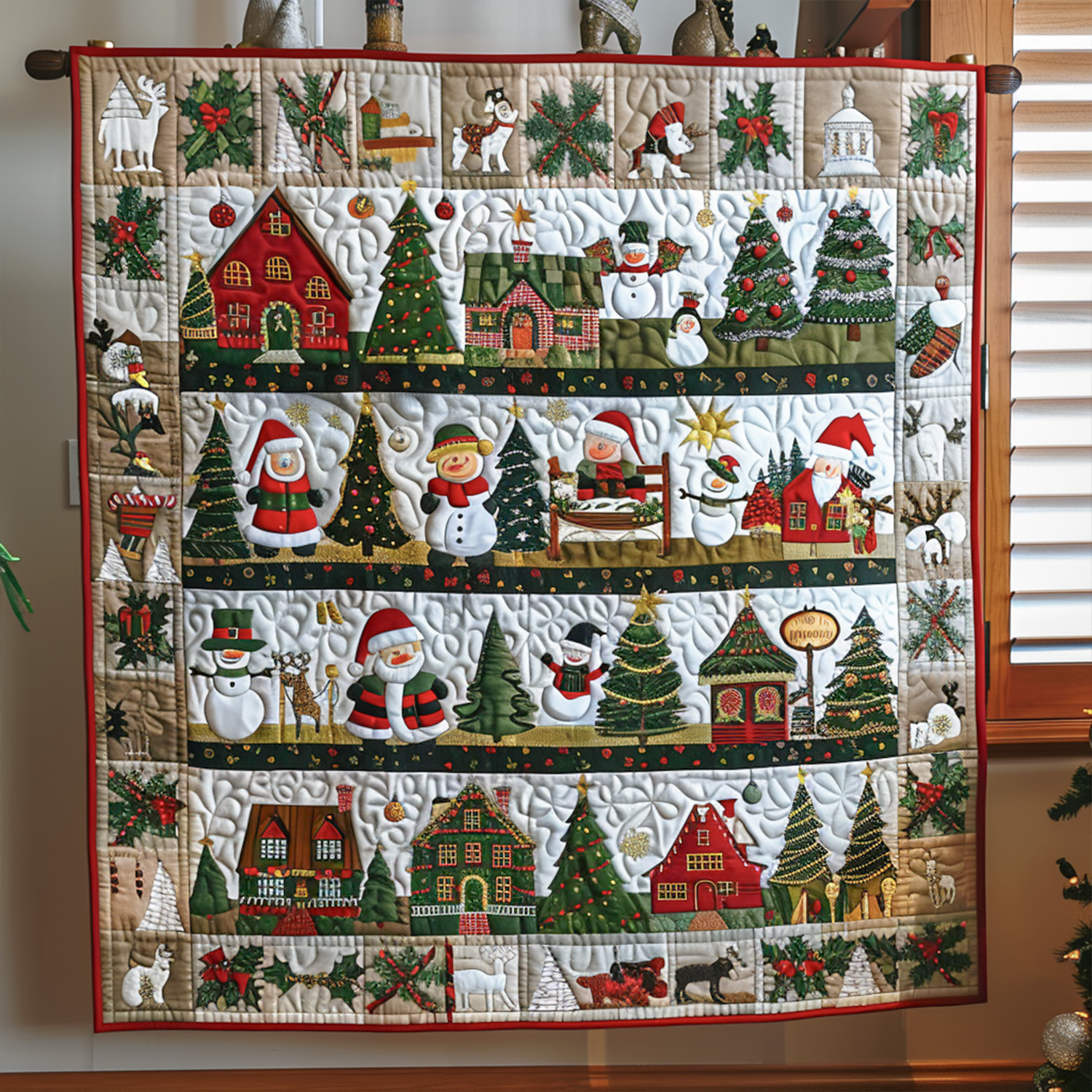 Winter Wonderland Quilted Blanket Secret Santa Gift Ideas