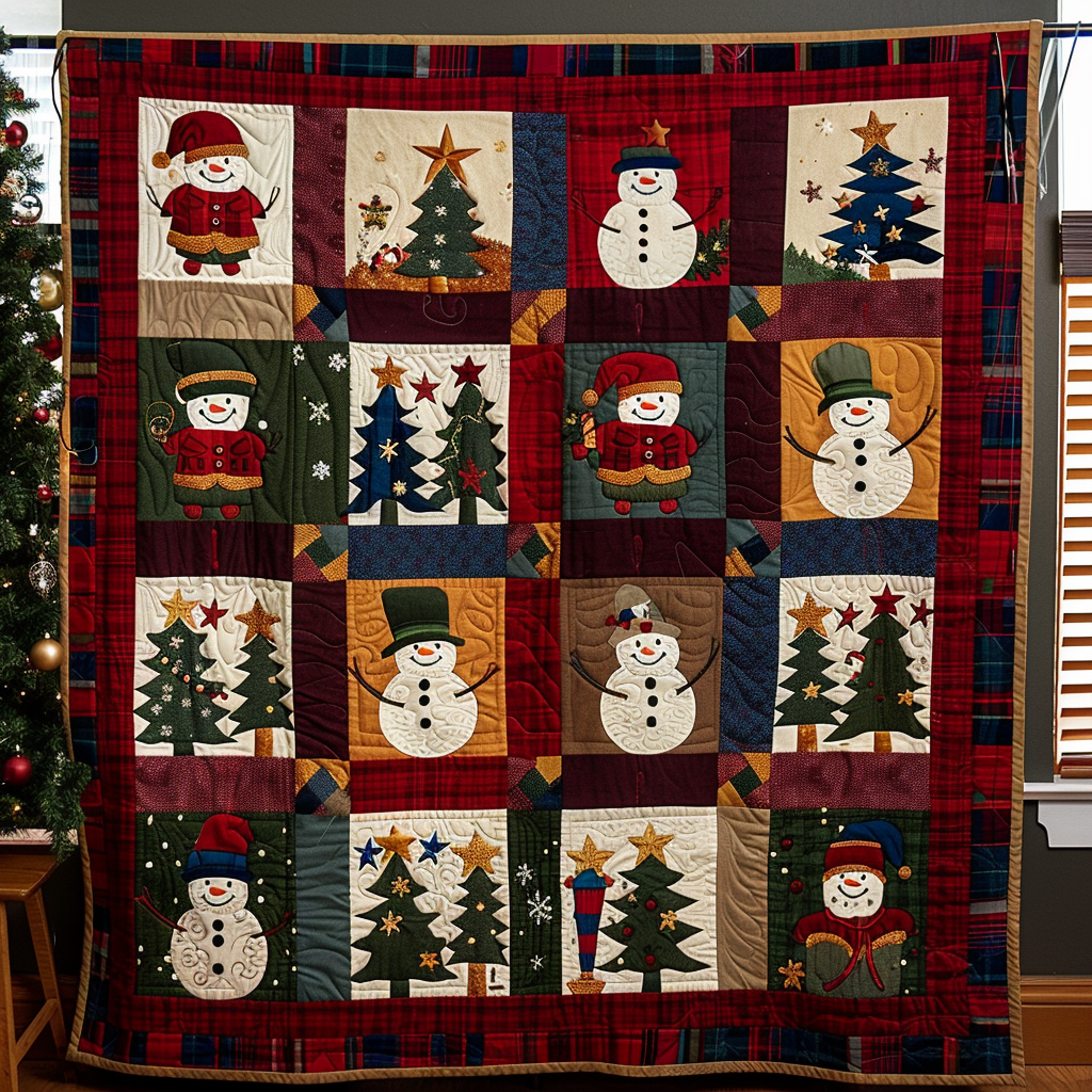 Winter Wonderland Quilted Blanket Xmas Gifts For Men