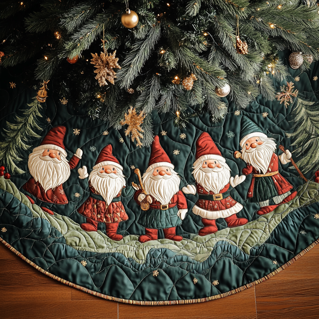 Winter Wonderland Quilted Christmas Tree Skirt Must Have Holiday Merch for Christmas Decor