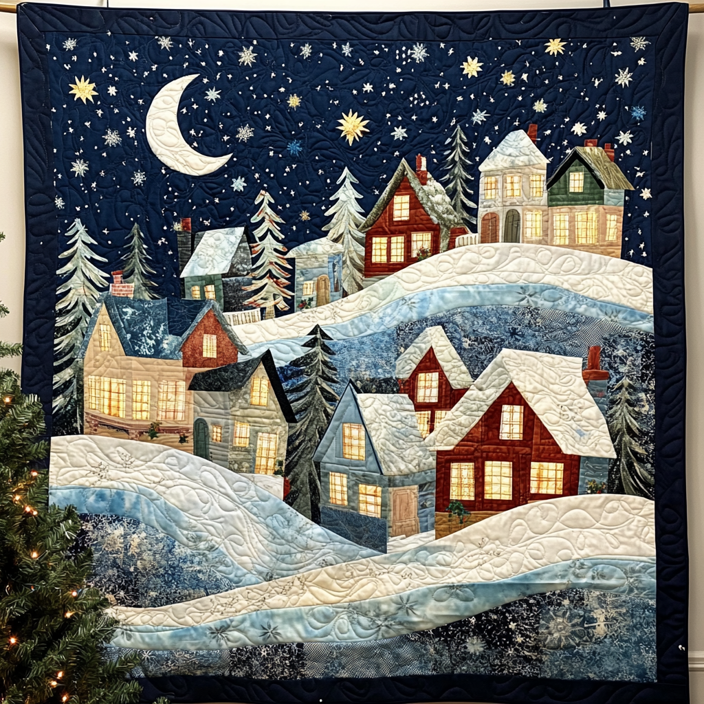 Winter Wonderland Whispers Quilted Blanket For Christmas Gifts
