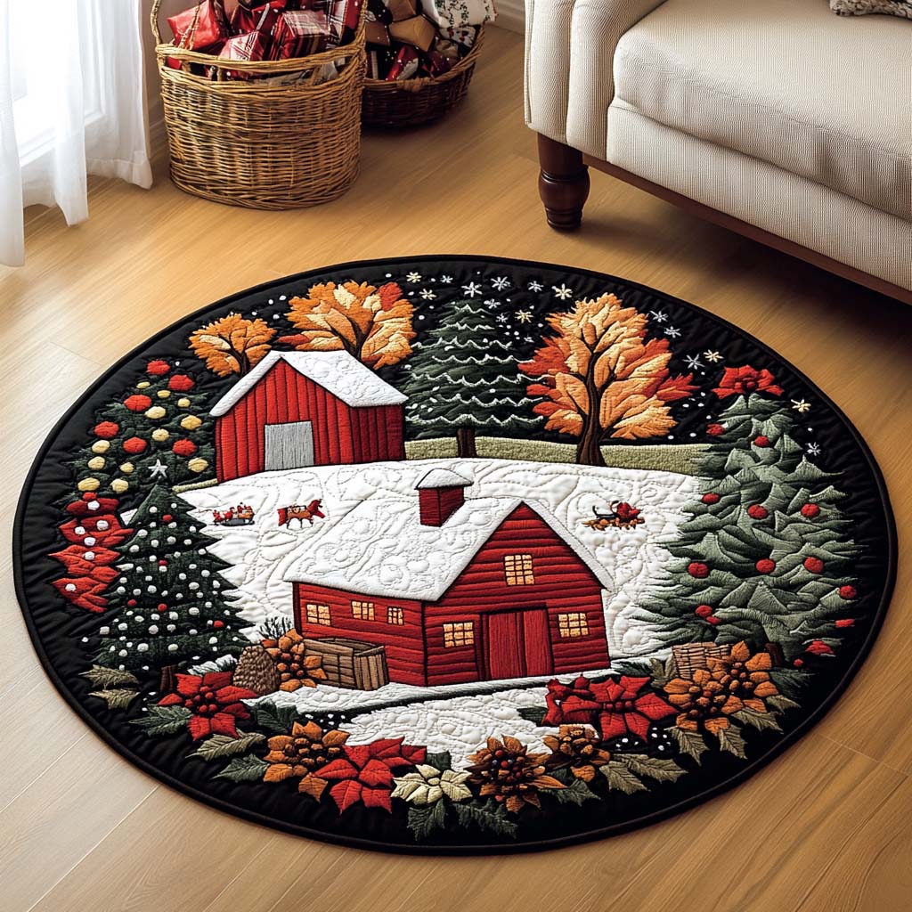 Winterberry Quilted Round Mat Foyer Decor Ideas Deer Hunters Gifts For Dad