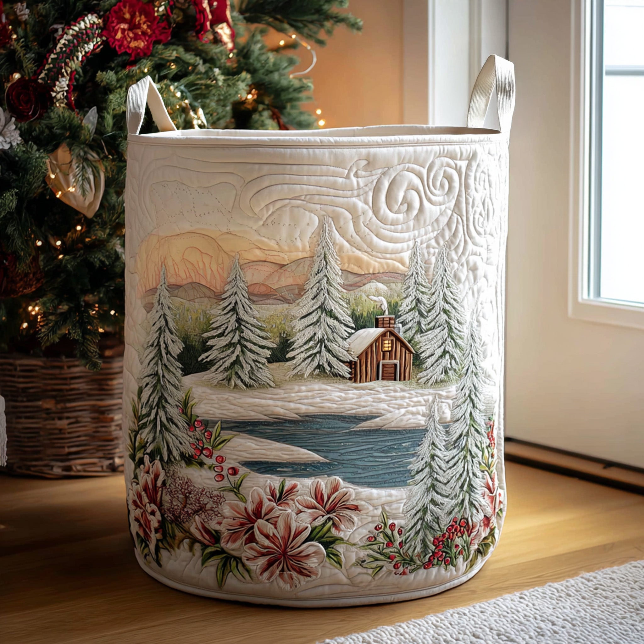 Winterland Quilted Laundry Basket Must-Have Laundry Essential
