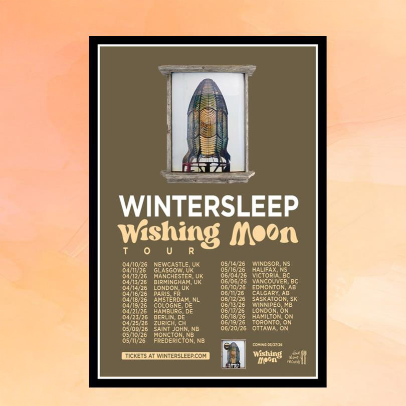 Wintersleep Merch Wishing Moon Tour 2026 Poster Home Decor Gift Ideas For Rock Lovers