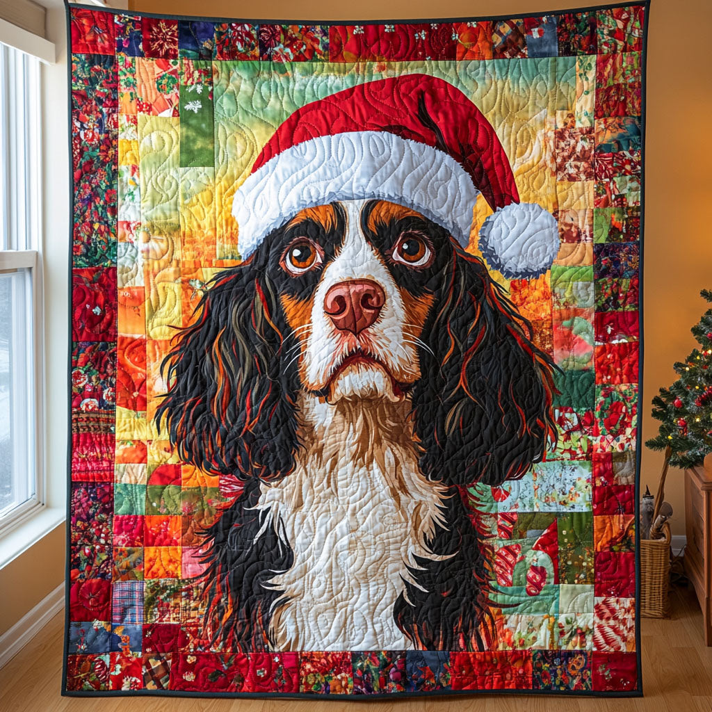 Wintertime Spaniel Quilted Blanket Dog And Owner Gift Ideas