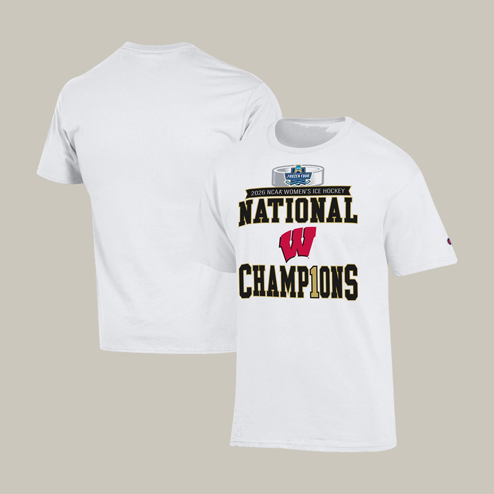 Wisconsin Badgers NCAA Frozen Four Women's Ice Hockey T-Shirt National Champions Merch